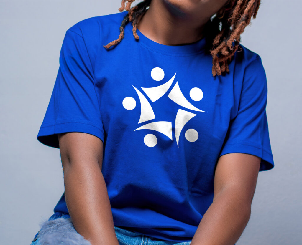 blue t shirt mockup